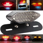 LED Amber Red Brake Turn Signal Tail Light for Universal Motorcycle (12V)