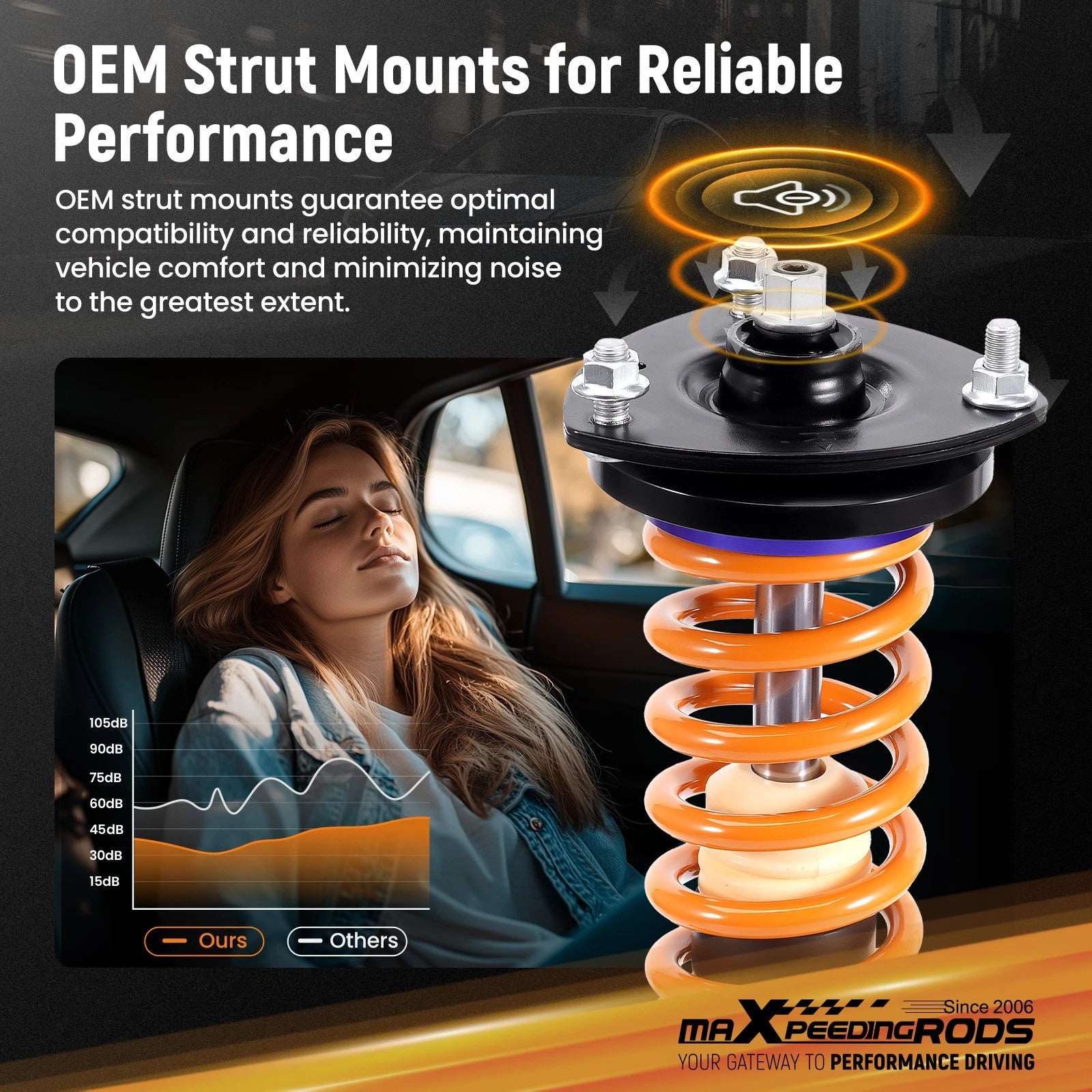 Coilover Shocks Strut Lowering Kit for Honda Civic (2001-2005)