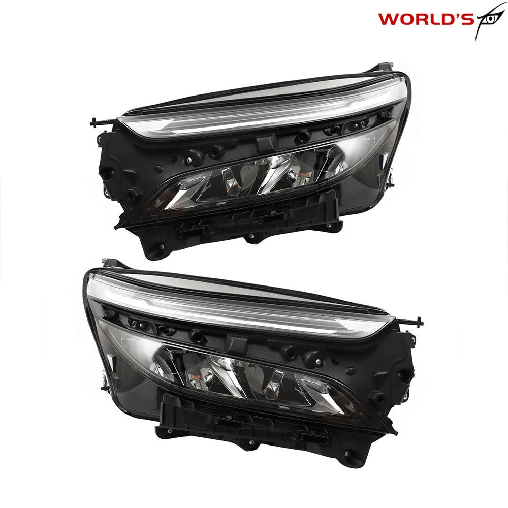 Set of 2 Full LED Chrome Headlight Assemblies for Chevy Equinox LT/RS