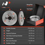 Front Disc Brake Rotors & Ceramic Pads for Chevy HHR (2006-2011)