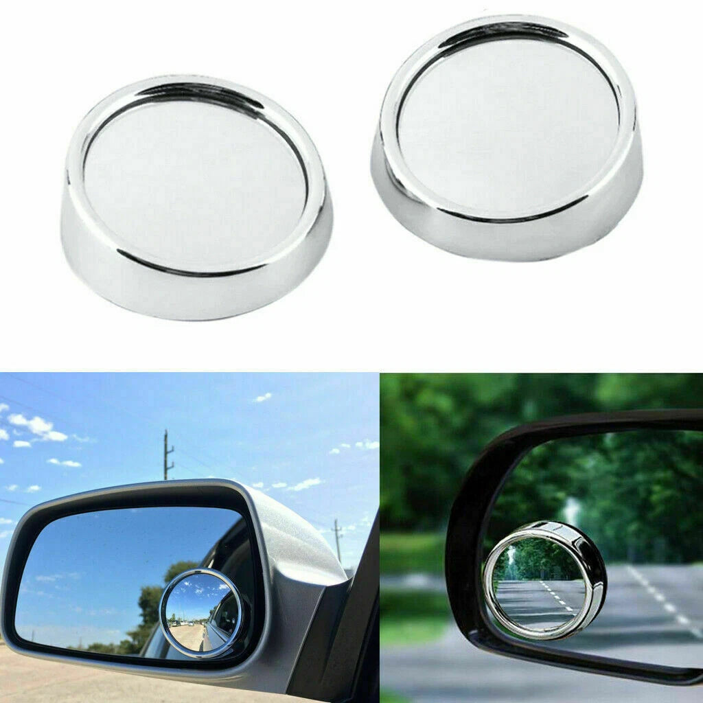 2.0" Angle Convex Round Rear Wide-View Blind Spot Mirrors (2017–2025)