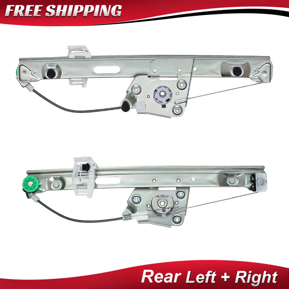 Pair Rear Window Regulators w/o Motor for BMW 323i 325i 328i 330i 335i (2000–2006)