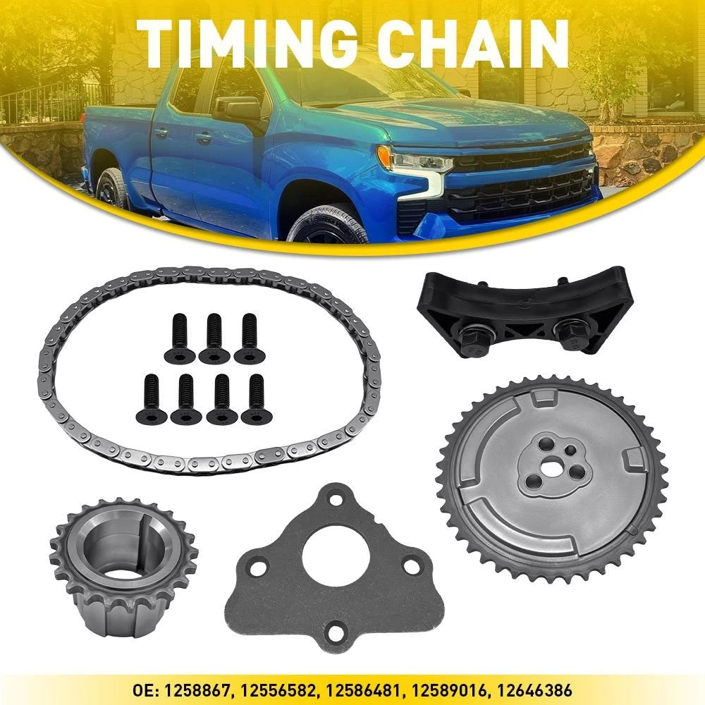 Timing Chain Kit for GM 4.8L 5.3L 6.0L LS2 LS3 L99 LS4 LS9 LSA (2007–2013)