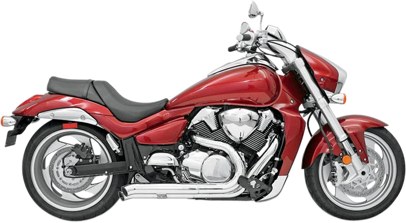Bassani Pro Street Turn Out Exhaust for Suzuki M109R (2006–2023) - Chrome