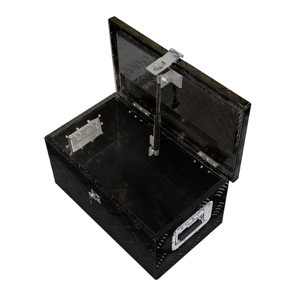 20 Inch Black Aluminum Tool Box for ATV Pickup Truck Storage (Lock & Key)