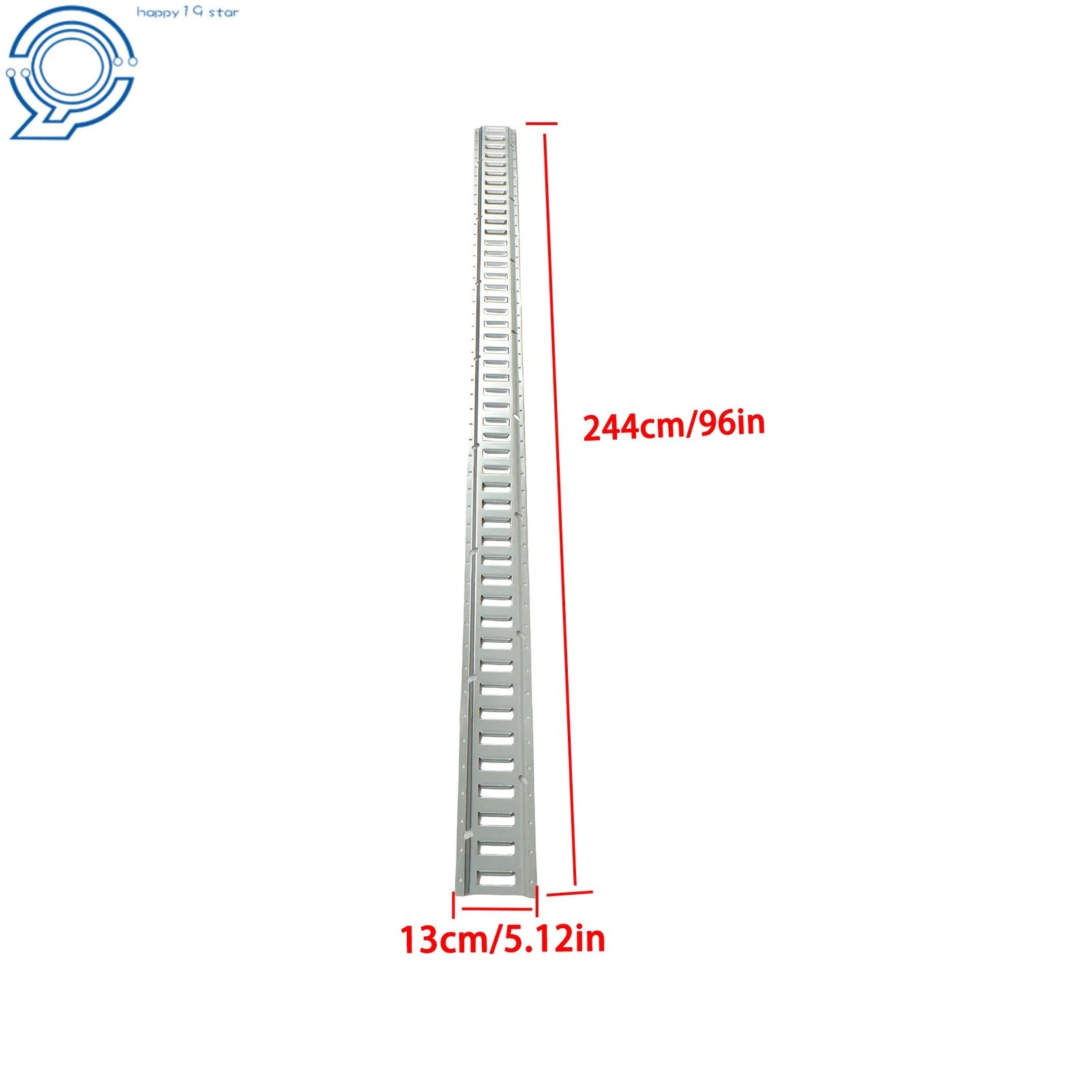 Set of 8 E Track Tie Down Rails for Truck (Zinc-Plated Galvanized Steel)