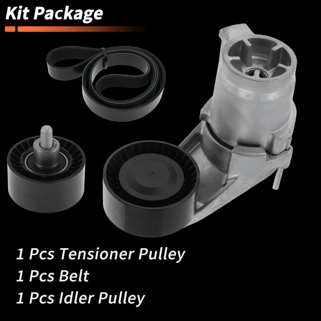 Set Drive Belt Tensioner Kit for BMW 535i (2011 - 2016)