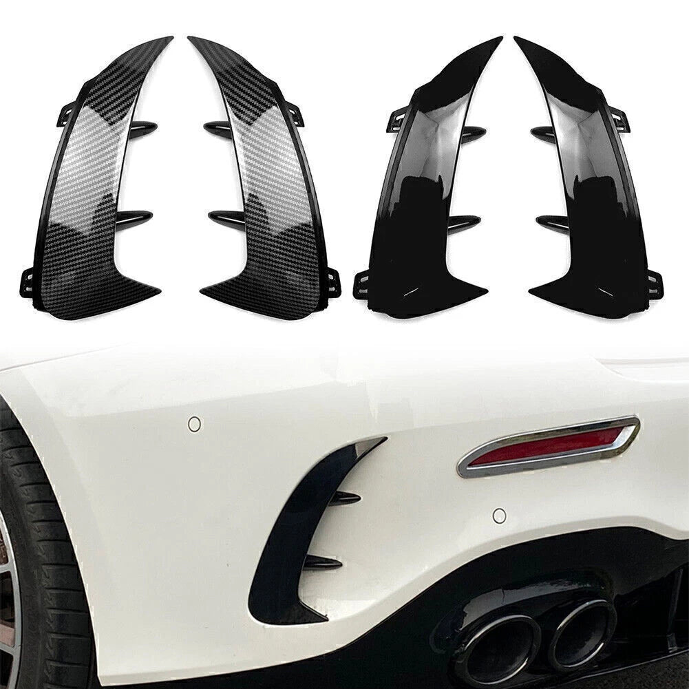 Pair Rear Spoiler Canard for Mercedes Benz A-Class W177 A200 A35 (2019–2022)