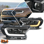 LED DRL Projector Headlights for Ford Ranger XL XLT (2019–2023)