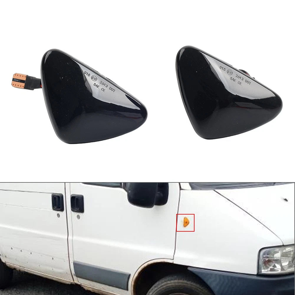 Set of 2 Front Side Turn Signal Lights for Peugeot Boxer, Citroen Jumper (2002–2006)