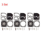 Set of 3 Carburetor Diaphragm Kit for Zama C1M-W26A C1M-W26B C1M-W26C