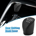 Gear Shifting Knob Cover Trim for Nissan Qashqai (2008–2012) Faux Leather Black