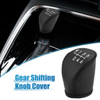 Gear Shifting Knob Cover Trim for Nissan Qashqai (2008–2012) Faux Leather Black