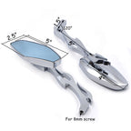 Diamond Flame Stem Mirrors for Yamaha Cruiser Roadliner/Road Star/V-Star (All Years)