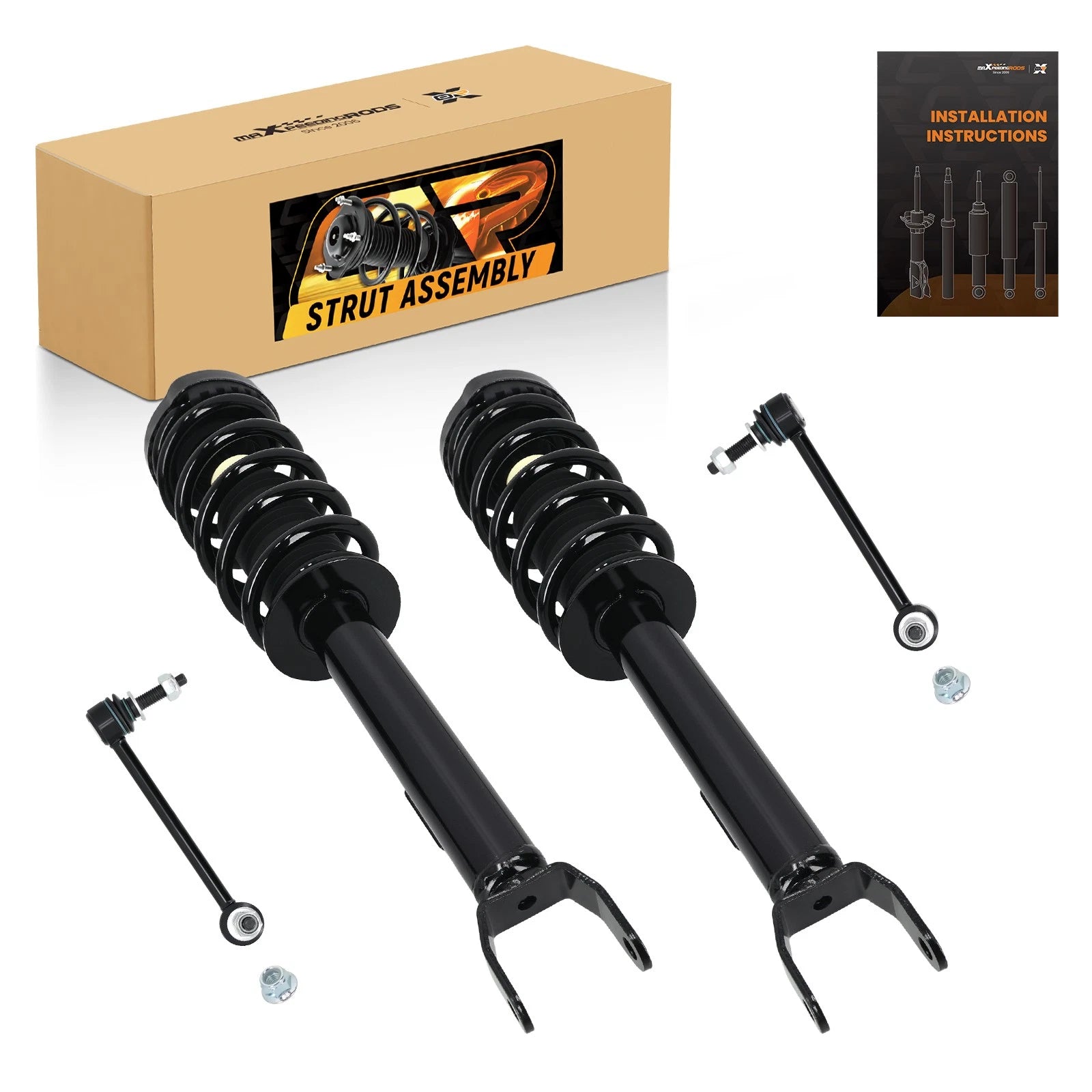 4X Front Strut & Sway Bar End Link Assembly for Dodge Charger (2011–2019)