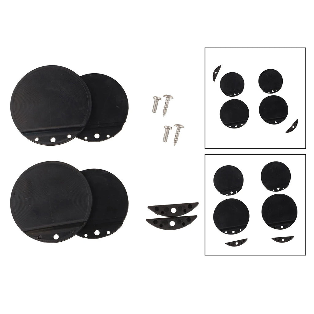 4X Boat Drain Cover Replacement Kit for Marine Drain Valve Repairs