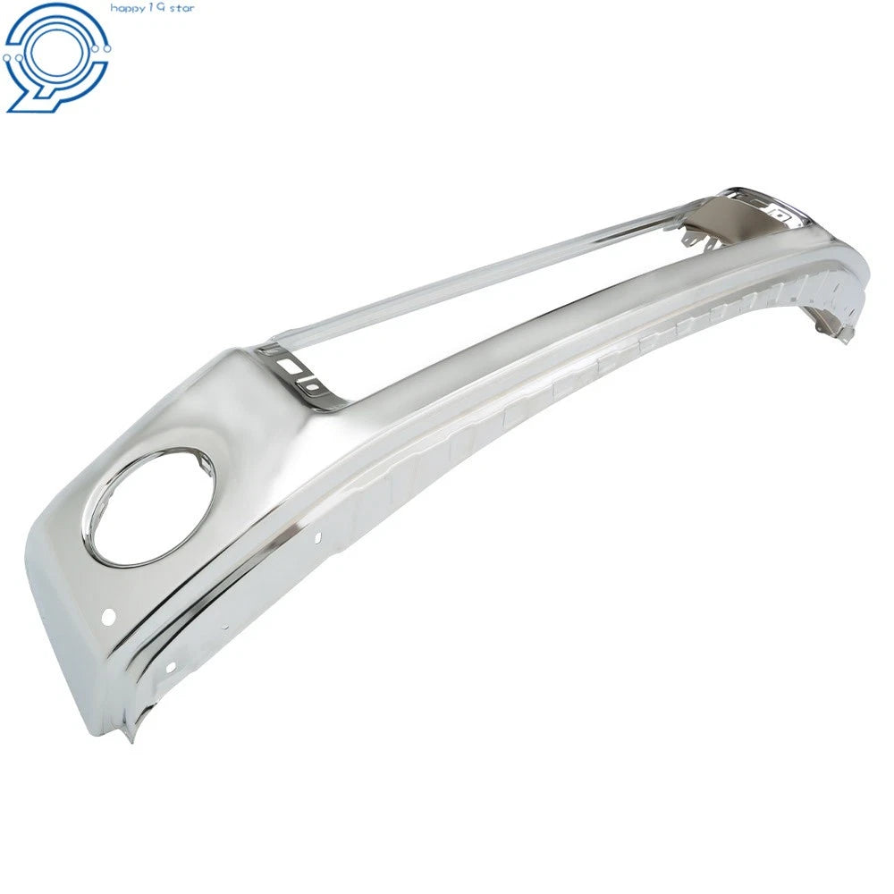 Steel Front Bumper for Toyota Tundra (2007-2013) with Sensor Hole Chrome