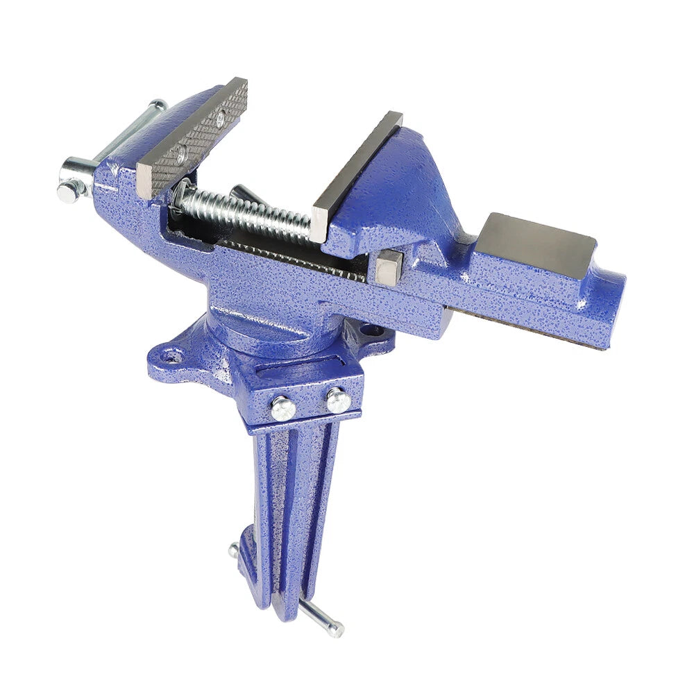 3.3" Bench Vise for Workbench with 360° Swivel Base