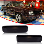 Smoked Front Side Marker Lights Housings Kit for El Camino & Caballero