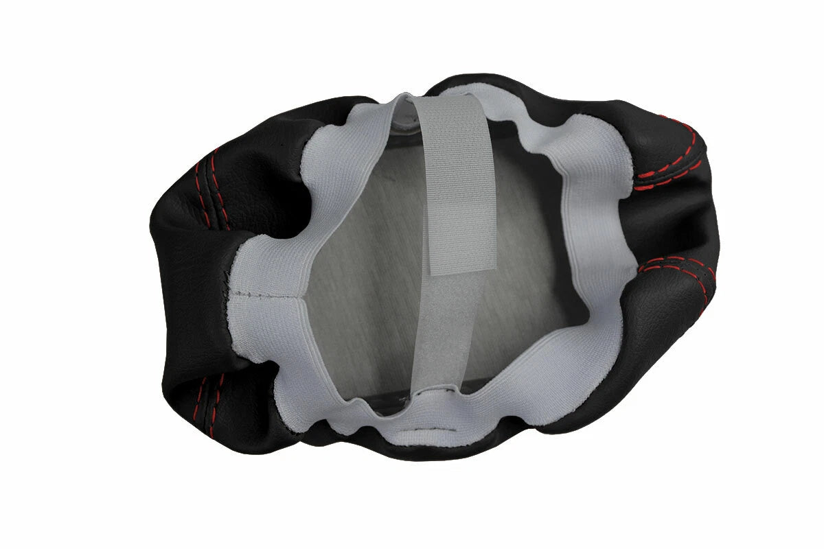 Console Lid Pull Over Cover Leather for Toyota Matrix (2003–2008) Red Stitch