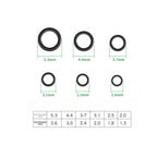 100 Pack Stainless Steel Fly Fishing Tippet Connectors 2mm ID 2.5mm OD