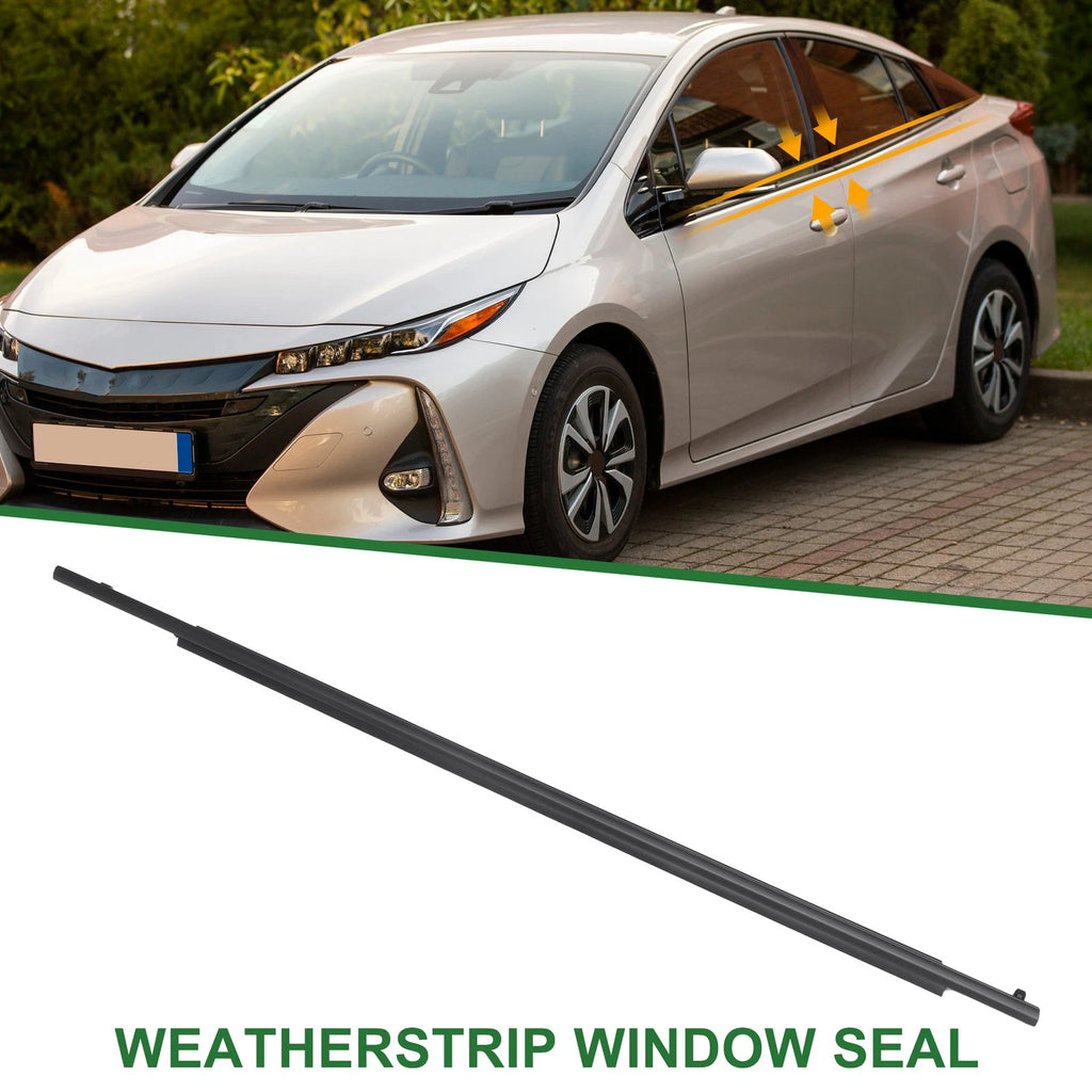 1pc Front Right Weatherstrip Window Seal No. 7571047021 for Toyota Prius (2010–2015)