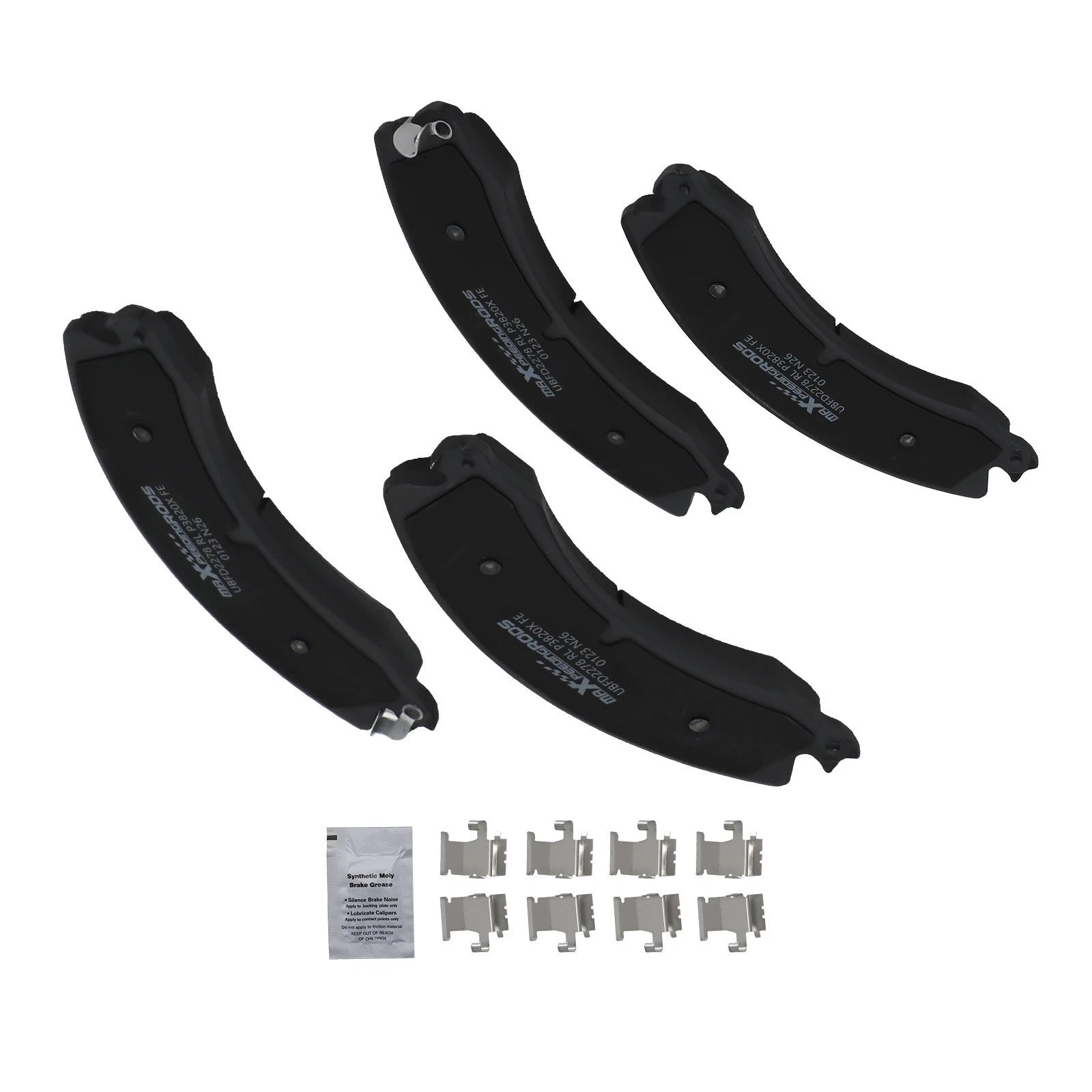Set of 4 Front Brake Pads for Chevrolet Silverado 2500 3500 HD (2012–2019) D1565