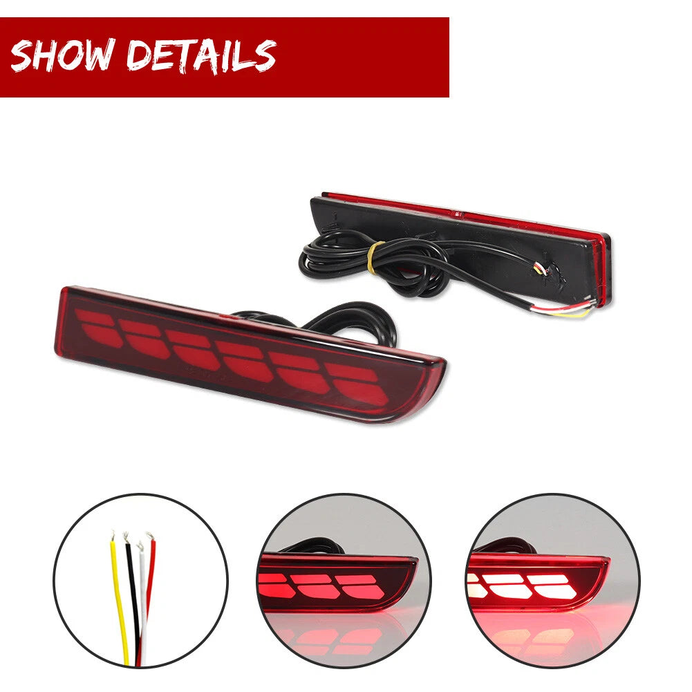 LED Rear Bumper Reflector for Mitsubishi Lancer Evo Outlander