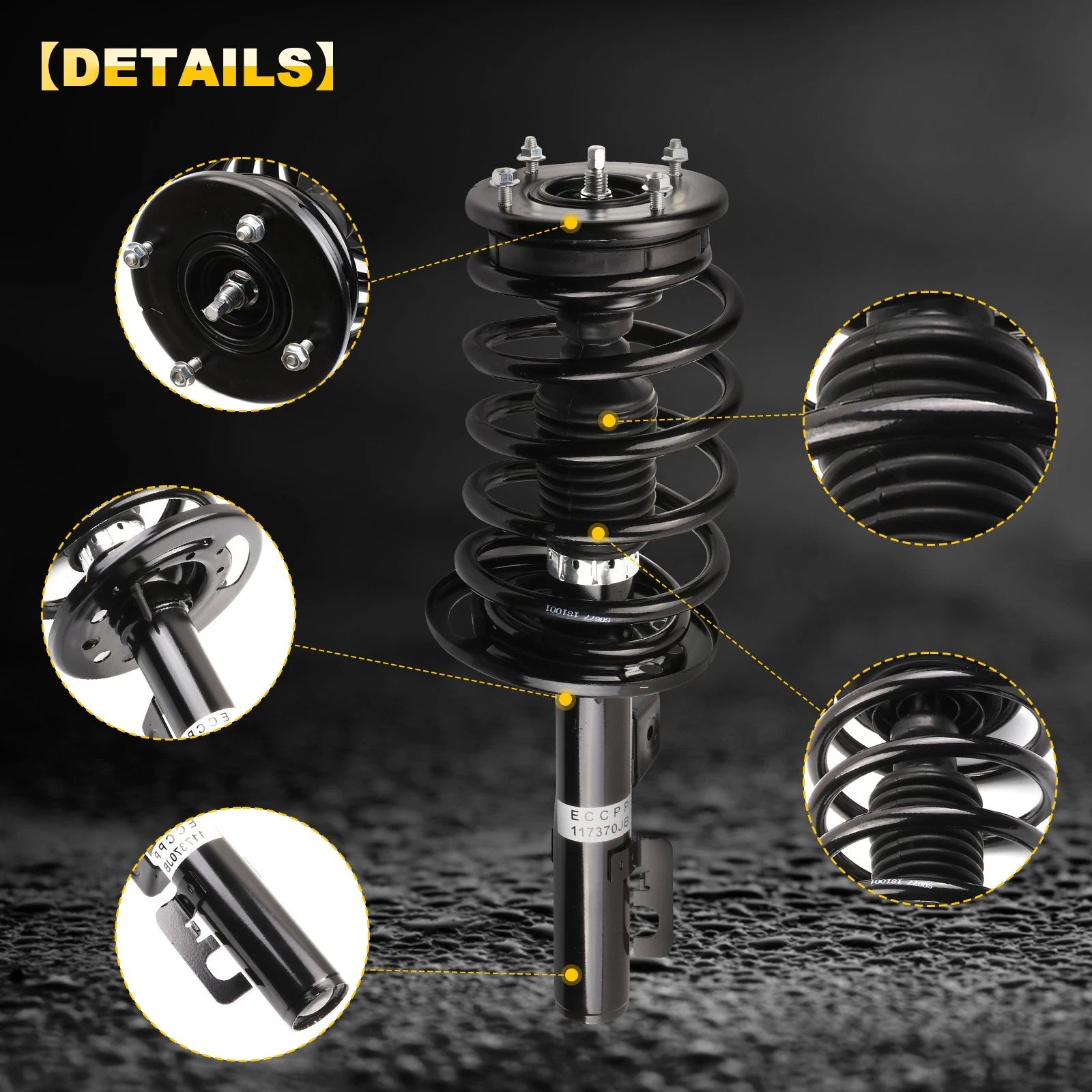 Set of 2 Complete Struts for Ford Taurus Mercury Sable FWD