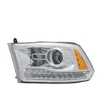 Replacement Chrome Driver Side Headlight Assembly w/o Logo-See Compatible Chart