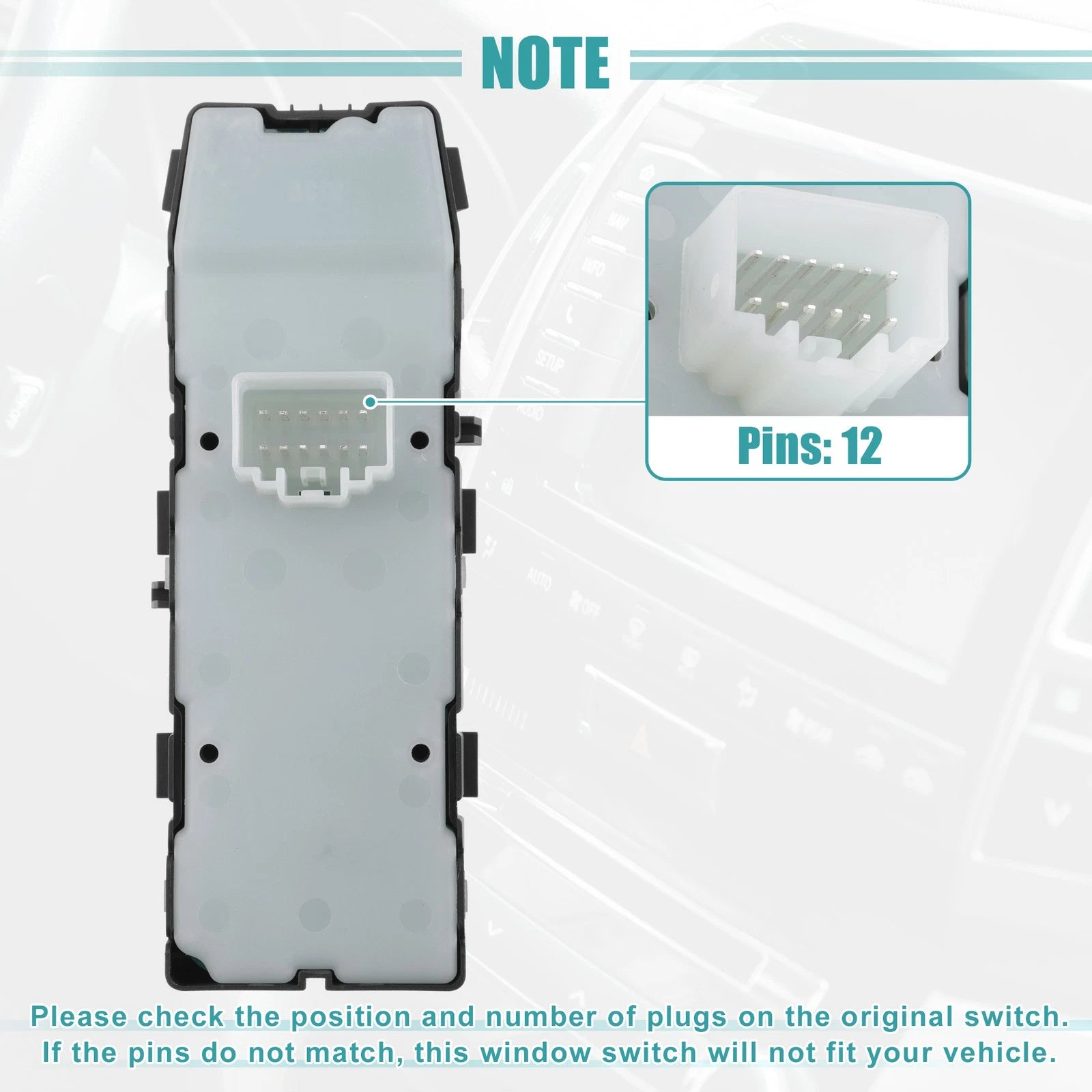 Master Power Window Switch for Dodge Challenger (2011–2014)