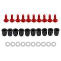 10 Pack Wind Screen Shield Kit for Motorcycle (M5x16mm Screw Bolt Washers)