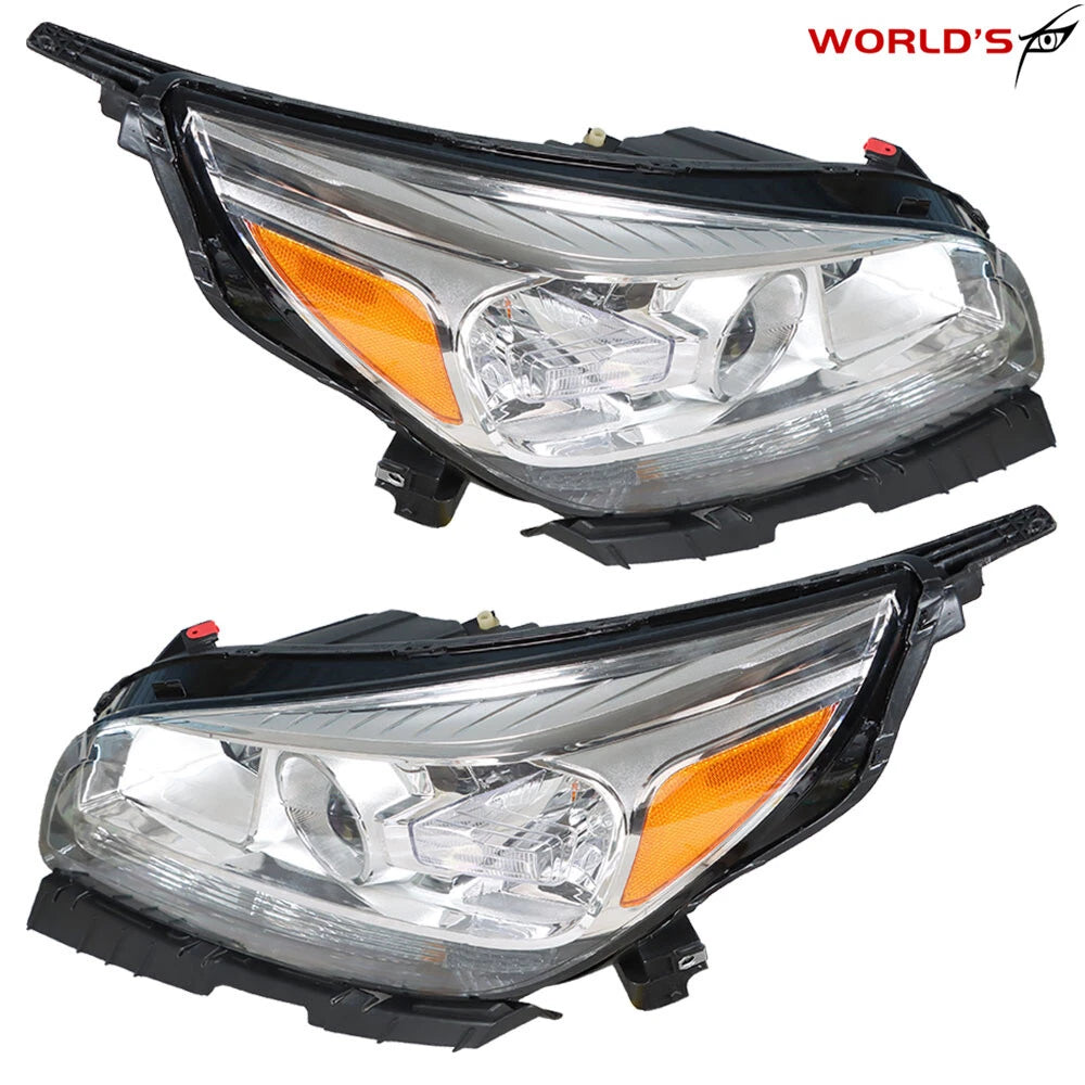 Set of 2 Halogen Projector Headlights for Chevy Malibu (2013–2015)