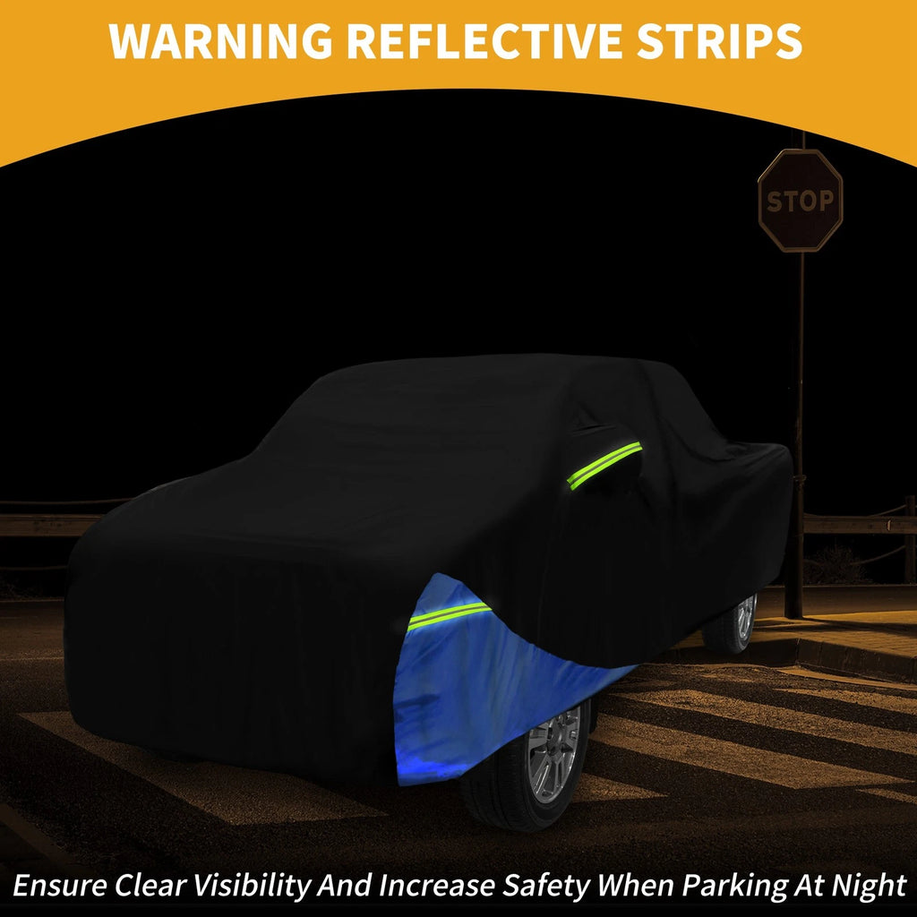 Waterproof Car Cover for Toyota Tacoma Double Cab (2005–2023) Black Blue