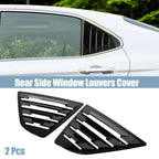 2pcs Glossy Black Rear Side Window Louver Cover for Toyota Camry 