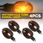 4X Smoked Amber Turn Signal Lamps for Buell Blast (2000–2010) X1 (1999–2002) M10