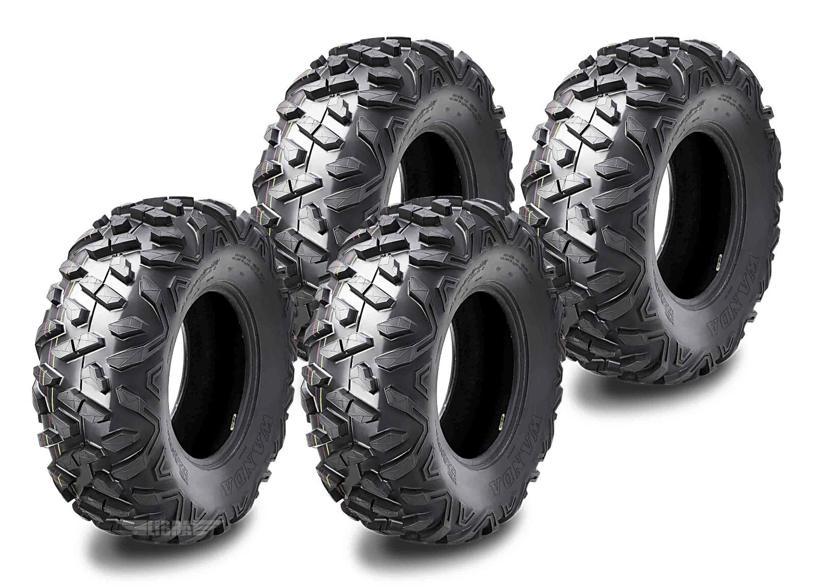 Set of 4 WANDA UTV ATV Tires 26x9-12 26x9x12 6PR Deep Tread 10377