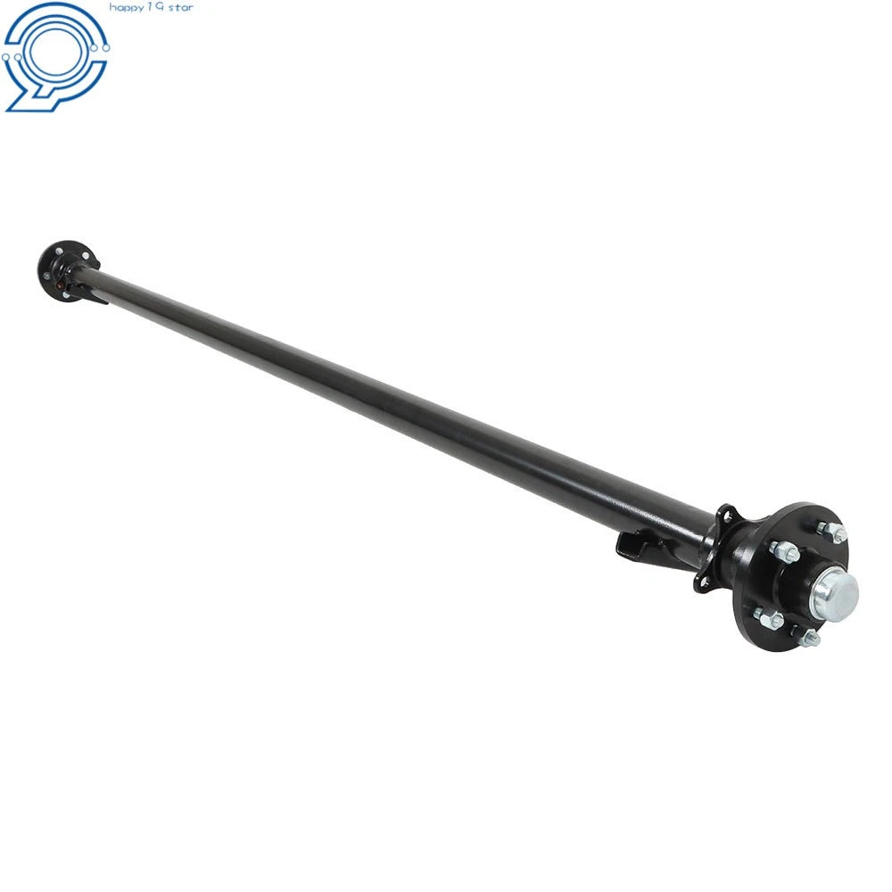 3500lbs Trailer Axle 5 Lug 95" HF 80" Spring Center 82" 5 on 4.5" w/ U-Bolt Kit