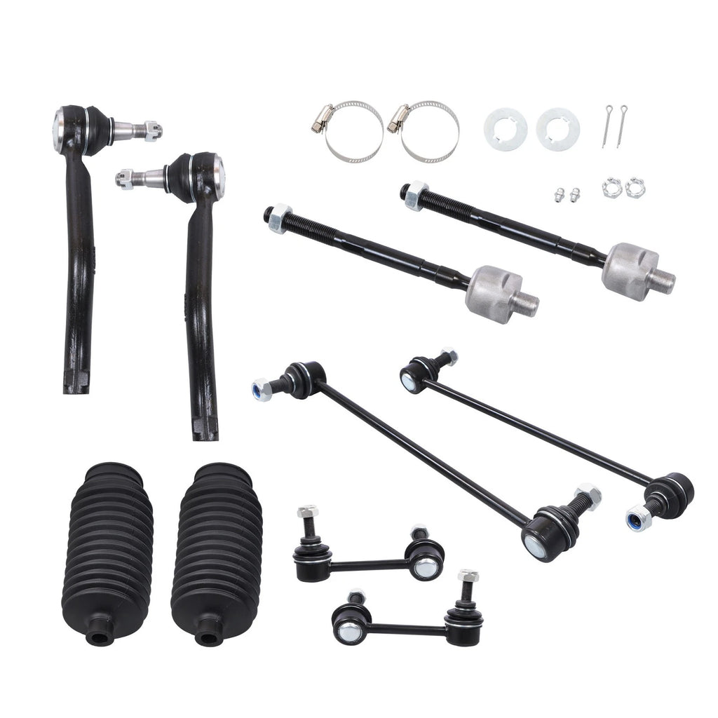 Set of 10 Tie Rod Ends & Sway Bar Links for Nissan Altima (2007–2013)