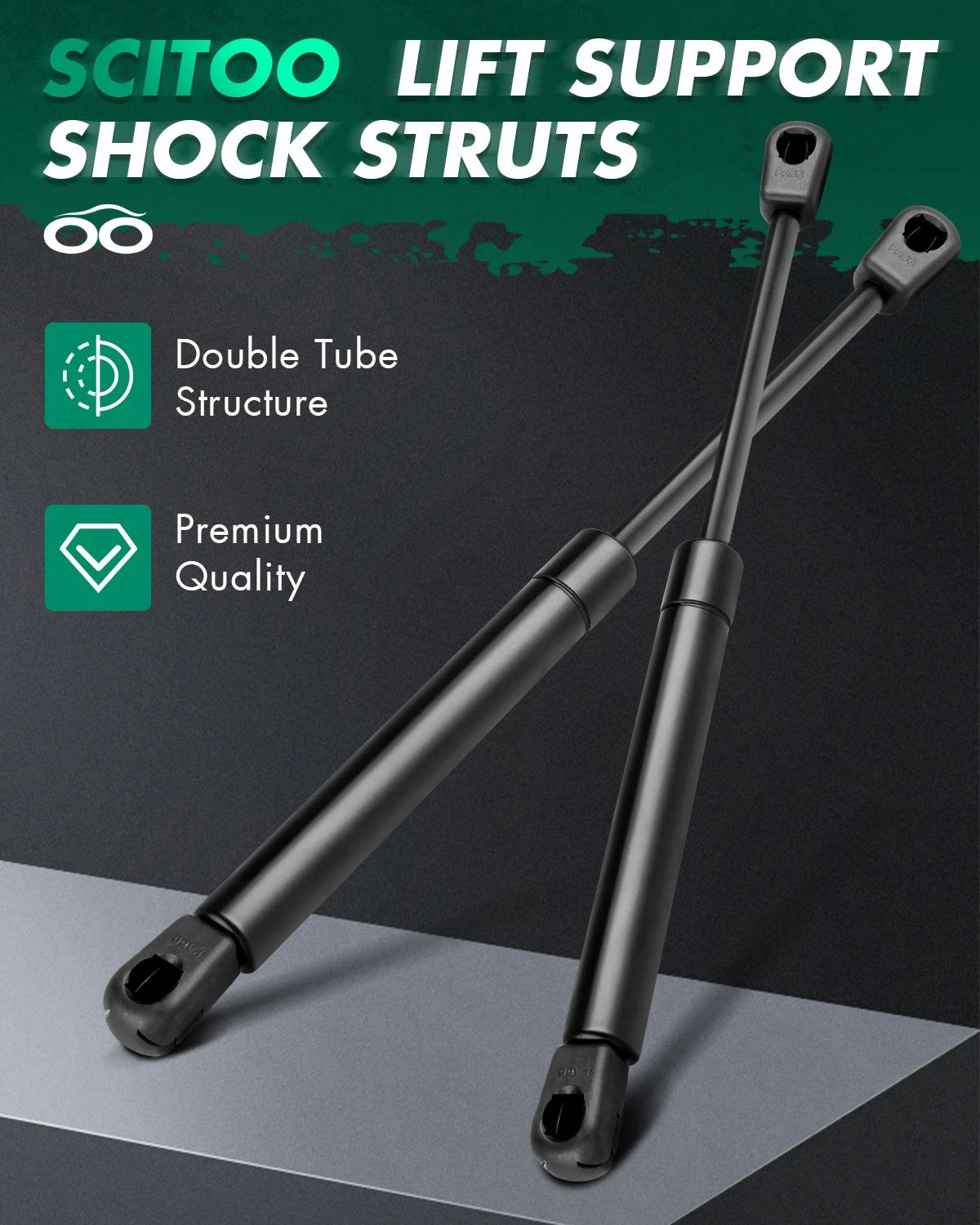 2X Rear Trunk Lift Supports Shocks for Mazda 6 & Ford Focus (2003–2023)