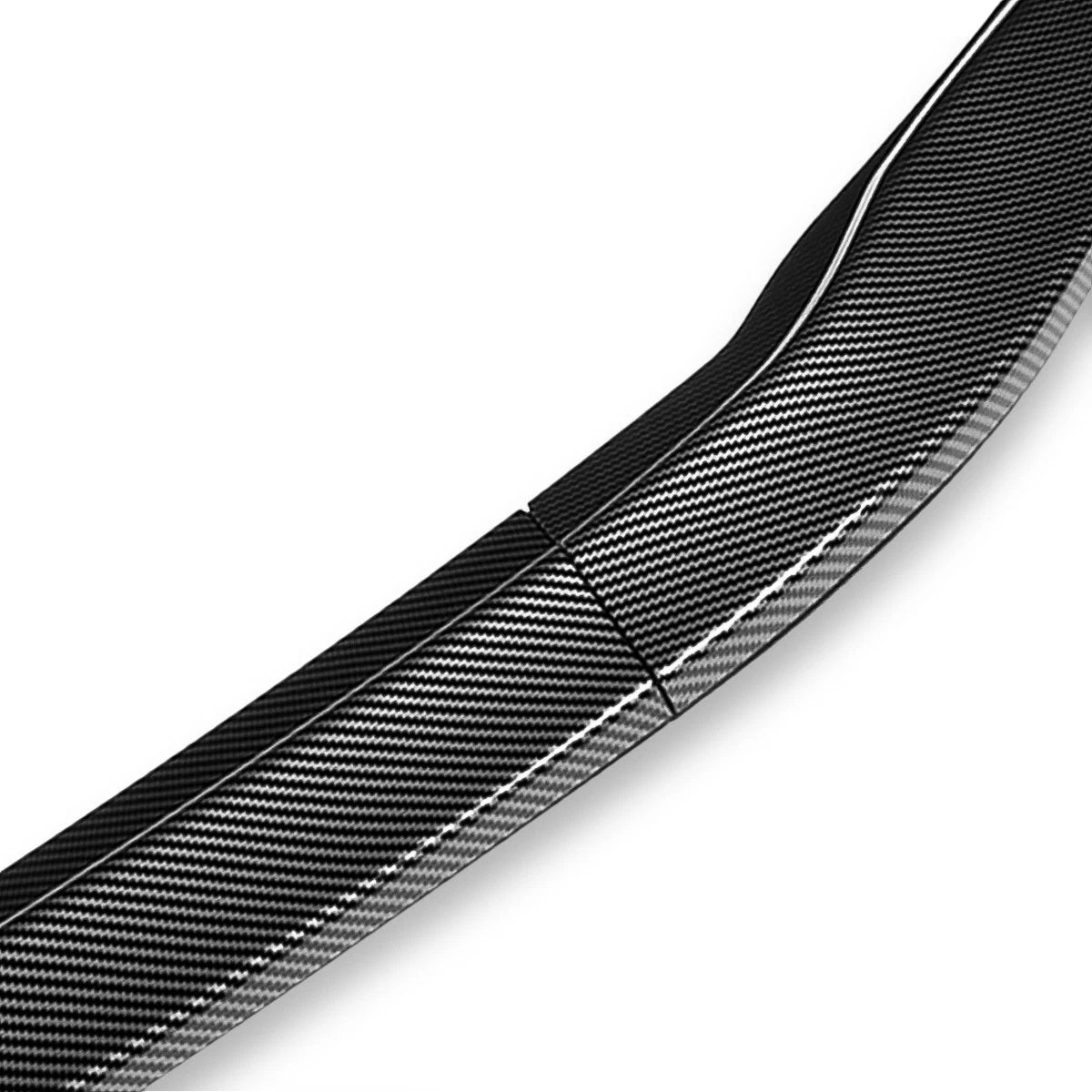3Pcs Front Bumper Lip Splitter for Lexus ES300H ES350 (2016–2018) Carbon Look