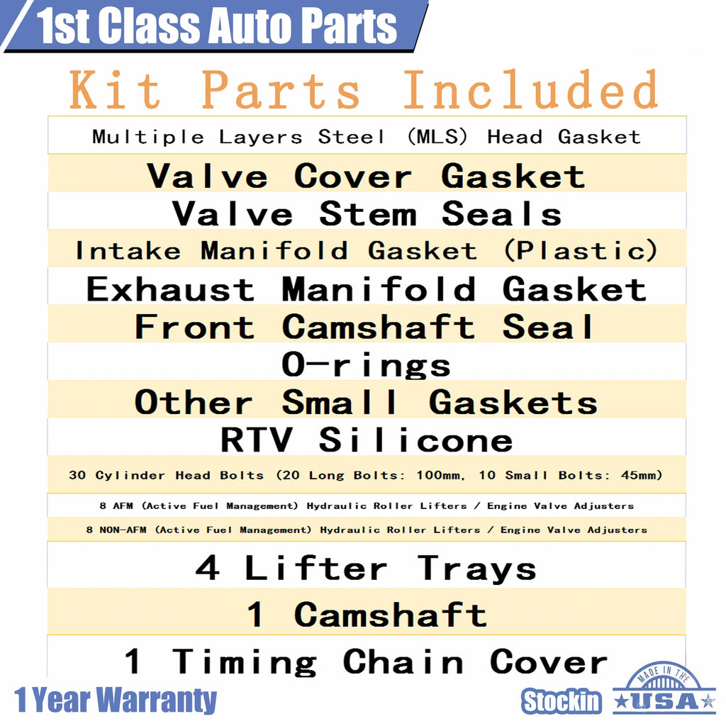 MLS Head Gasket Set for Chevrolet Tahoe GMC Yukon V8