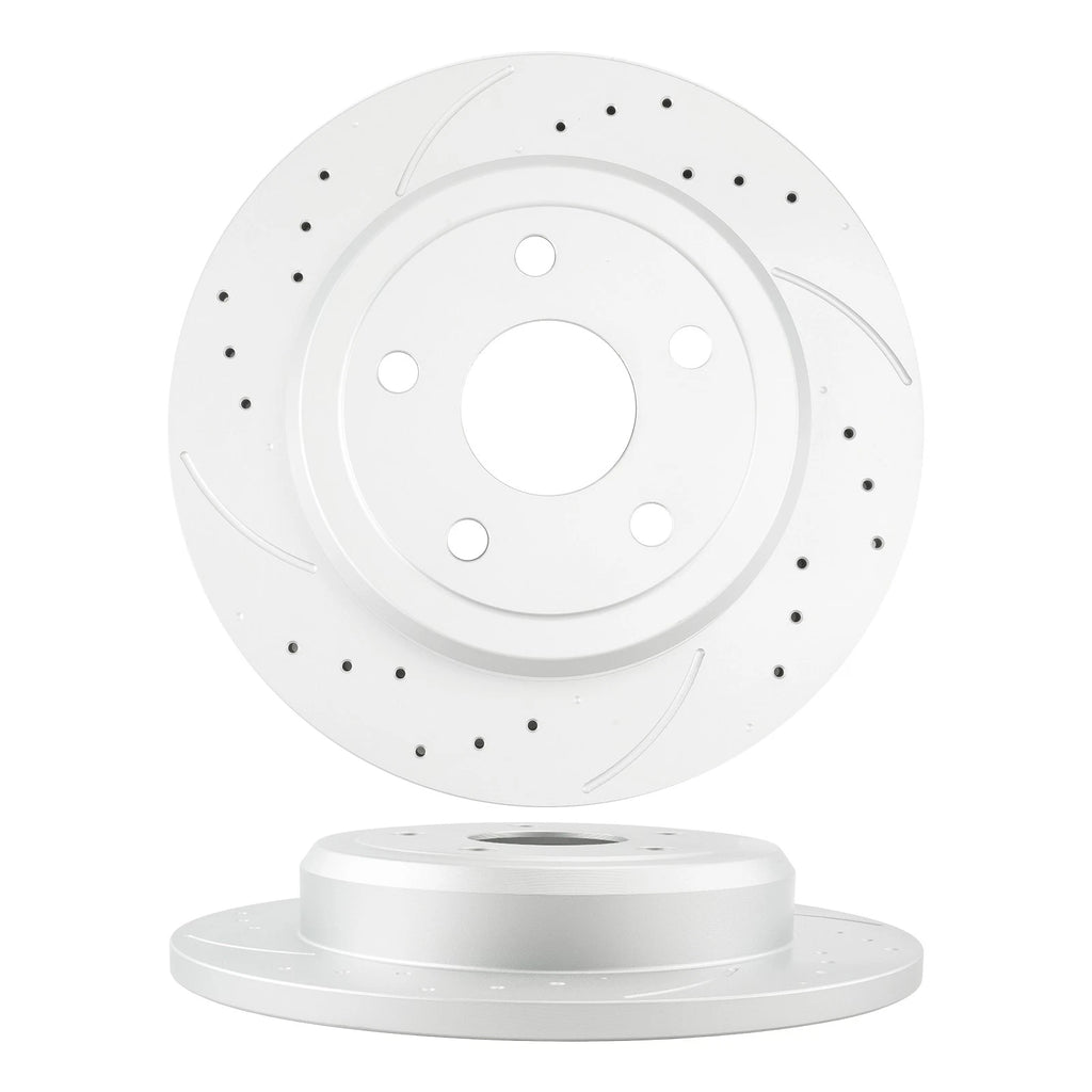 Drilled Slotted Rear Brake Kit for Jeep Grand Cherokee (2012–2020)