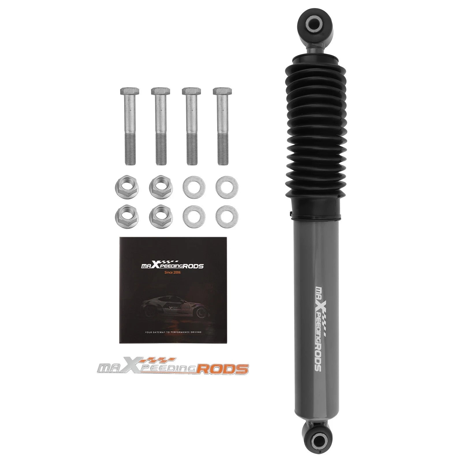 Front Steering Damper 54mm for Jeep Wrangler Unlimited (2018–2025)