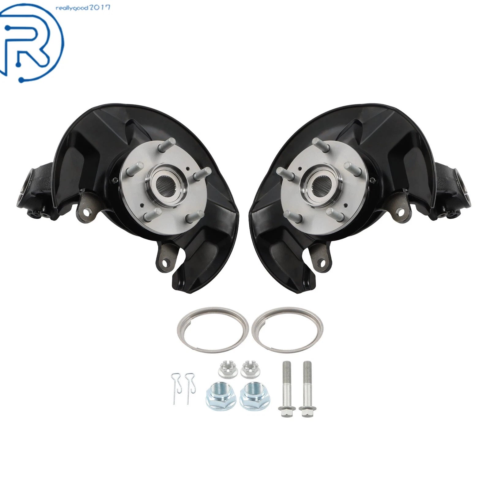 2X Front Wheel Bearing Hub Knuckle Assembly for Honda Accord (2013–2017)