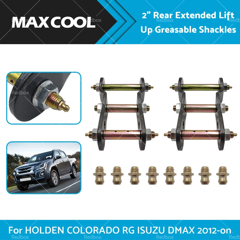 2" Rear Shackles for Holden Colorado RG (2012–Present) & Isuzu D-Max