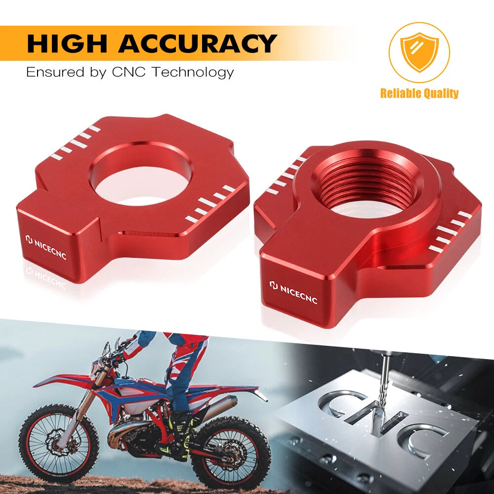 Chain Adjuster Axle Blocks for Beta RR-S 350 390 430 500 RR/Xtrainer 300 (2015–2022)