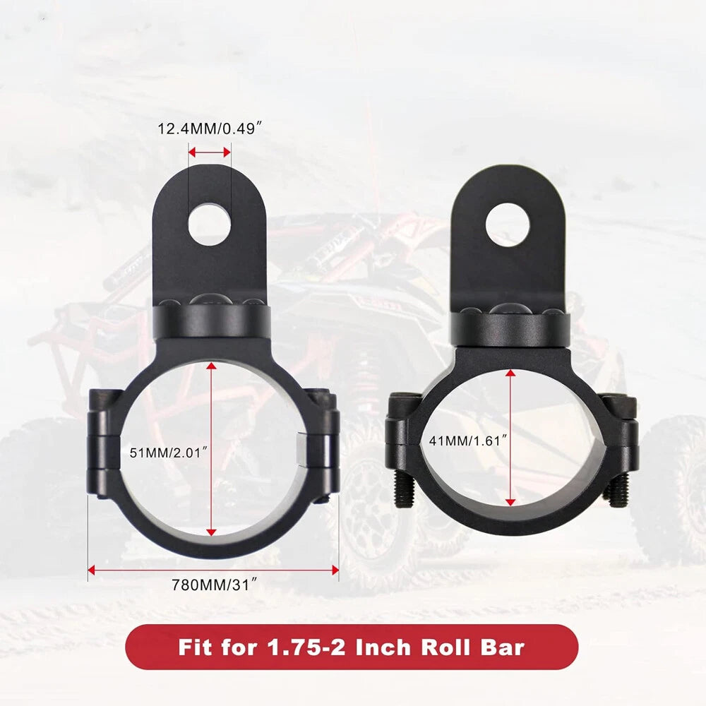 Adjustable Whip Light Flag Mount for Can Am X3, RZR XP 1000 (2017–2023)