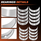 20Pcs Main and Rod Bearings Set for Kia Soul (2012–2015) 210202E100/230602E100