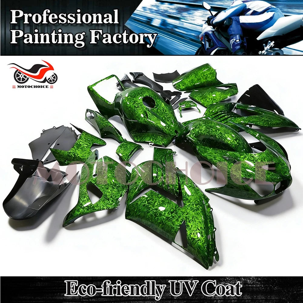 Forged Carbon Fiber Fairing Kit w/Tank for Kawasaki Ninja ZX14 (2006–2011)